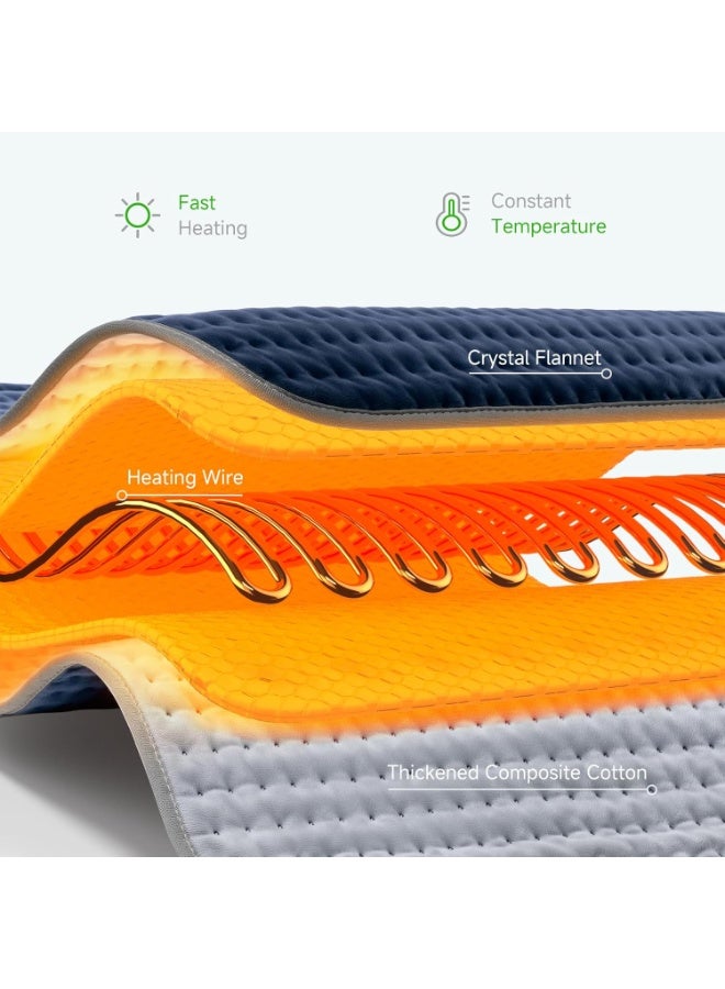 وسادة تدفئة كهربائية XXL للظهر والرقبة والكتف | وسادة قابلة للغسيل بمستويات حرارة متعددة مع إيقاف تلقائي واستخدام الحرارة الرطبة - Image 2